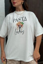 T-shirt Oversized Pasta Lovers Luxo Urbano