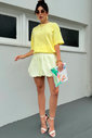 T-shirt Oversized Lisa Amarelo Luxo Urbano