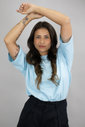 T-shirt Oversized Lisa Azul Luxo Urbano