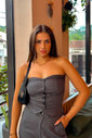 Corselet Alfaiataria Katia em Linho Luxo Urbano
