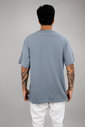T-shirt Oversized Masculina Cinza Luxo Urbano T-shirt Oversized Masculina Cinza Luxo Urbano