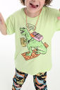 CAMISETA UNISSEX VERDE DINO LEGOSSAURO