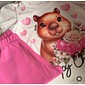 CONJUNTO MENINA BLUSA DE CAPIVARA COM TULE E BERMUDA CICLISTA - TIKI LIKI CONJUNTO MENINA BLUSA DE CAPIVARA COM TULE E BERMUDA CICLISTA - TIKI LIKI