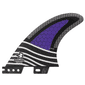 Quilhas Banana Wax Fibra de Carbono FCS2 Large Roxo Quilhas Banana Wax Fibra de Carbono FCS2 Large Roxo