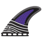 Quilhas Banana Wax Fibra de Carbono Futures Large Roxo Quilhas Banana Wax Fibra de Carbono Futures Large Roxo
