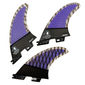Quilhas Banana Wax Fibra de Carbono FCS2 Medium Roxo Quilhas Banana Wax Fibra de Carbono FCS2 Medium Roxo