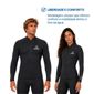 Jaqueta Neoprene Fundive 1,5 mm Zíper Frontal