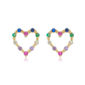 BRINCO CORAÇÃO MINI AQUARELA BRINCO CORAÇÃO MINI AQUARELA
