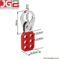 Garra de bloqueio JG2 plástica com haste de aço cromada de 1" (25mm) JGL100-1 Garra de bloqueio JG2 plástica com haste de aço cromada de 1" (25mm) JGL100-1