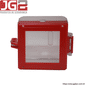 Bloqueio JG2 para botão emergencial de parede e painel de acionamento com furo de 8mm JGL204-1 Bloqueio JG2 para botão emergencial de parede e painel de acionamento com furo de 8mm JGL204-1