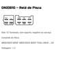 DNI0810 12V - RELE PISCA JOHN DEERE/ M. BENS 10 TERM. 12V - PC