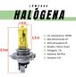 ISO14LX H4 AM 12V - LAMPADA HALOGENA H4 12V 60/55W AMARELA P43T / BLISTERLAMPADA HALOGENA H3 12V 55W AMARELA / BLISTER 12342 (EMB. COM 02 PECAS - VALOR DO KIT) - KIT