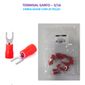 ISO6TRSV1 - TERMINAL GARFO 3/16 ISOLADO VERMELHO (EMB. COM 20 PEÇAS - VALOR UNITARIO) - PC