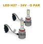 ISO14LFV24 H27 24V - KIT LAMP. FAROL LED 24V- H27/ 36W/ 280000LM/ 6500K (EMB. COM 02 PC- VALOR DO PAR) - KIT