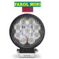 ISO224009 12/24V - FAROL LED REDONDO MINI 9 LED 27W 9 CM 12/24V (EMB. COM 01 PECA- VALOR UNITARIO) - PC ISO224009 12/24V - FAROL LED REDONDO MINI 9 LED 27W 9 CM 12/24V (EMB. COM 01 PECA- VALOR UNITARIO) - PC