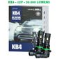 ISO14KB4HB3 12V - KIT LAMPADA LED MINI KB4 HB3 30000LM 6500K 12V (EMB. COM 02 PECAS - VALOR DO PAR) - KIT