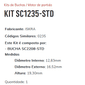 KIT SC1235-STD - KIT BUCHA PARTIDA ISKRA/ NEW HOLLAND/ CASE/ VALTRA - ESTE KIT É COMPOSTO POR: 1-BUCHA SC2208-STD/ 1-BUCHA SC2209-STD/ 1-BUCHA SC1726-STD - KIT