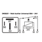 DNI8221 24V - RELE AUX. 80 AMP - 24V COM RESTISTOR  - PC