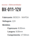 EE-BX-011-12V - ESCOVA ELETRO VENT. BOSCH-WAPSA - VENTILADOR - JG EE-BX-011-12V - ESCOVA ELETRO VENT. BOSCH-WAPSA - VENTILADOR - JG