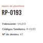 RP-0193- 47 DENTES - REPARO PLANETARIA GOL/ SAVEIRO/ FOX/ GOLF - 47 DENTES (EMB. COM 01 PECA- VALOR UNITARIO) - PC