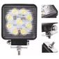 ISO224127 12/24V - FAROL LED QUADRADO 9 LED 27W 12/24V (EMB. COM 01 PECA- VALOR UNITARIO) - PC ISO224127 12/24V - FAROL LED QUADRADO 9 LED 27W 12/24V (EMB. COM 01 PECA- VALOR UNITARIO) - PC