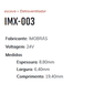 EE-IMX-003 - ESCOVA CLIMATIZADOR - IMOBRAS 24V - 8,80 X 6,40 X 19,40 MM - JG EE-IMX-003 - ESCOVA CLIMATIZADOR - IMOBRAS 24V - 8,80 X 6,40 X 19,40 MM - JG
