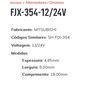 EA-FJX-354 12/24V - ESCOVA ALTERNADOR MITSUBISHI/ VOLVO/ TOWNER/ HYUNDAI/ ASIA/ EMPILHADEIRA 12/24V (EMB. COM 01 JOGO DE 2 ESCOVAS - VALOR DO KIT) - JG