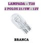 ISO14LX12066 PR 12V - LAMPADA HALOGENA PINGO T20 21/5W 12V 7443 (EMB. COM 10 PECAS - VALOR DO UNITARIO) - PC