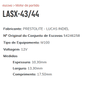 EP-LASX-43/44 - ESCOVA PARTIDA LUCAS PICK UP FORD F-1000 ALCOOL E GASOLINA -10,30 X 13,30 X 17,50 MM - JG