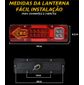 ISO17T1010 VM - LANTERNA TRASEIRA 12/24V VERMELHA CAM/ ONIBUS/ CARRETA (EMB. COM 02 PECAS - VALOR UNITARIO) - PC