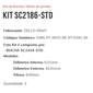 KIT SC2186 - STD - KIT BUCHA PARTIDA S10/ BLAZER/ ASTRA/ HILUX/ ESTE KIT É COMPOSTO POR: 3 - BUCHA SC2324-STD - KIT KIT SC2186 - STD - KIT BUCHA PARTIDA S10/ BLAZER/ ASTRA/ HILUX/ ESTE KIT É COMPOSTO POR: 3 - BUCHA SC2324-STD - KIT