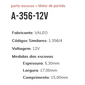 A-356-12V - PORTA ESCOVA PARTIDA VALEO TUCSON/ I30/ CRETA/ SOUL/ IX35/ SELTOS - PC