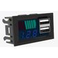 ISO22M8232 12/24V - VOLTIMETRO DIGITAL COM 2 USB 12/24V ( (EMB. COM 01 PECA - VALOR UNITARIO) - KIT ISO22M8232 12/24V - VOLTIMETRO DIGITAL COM 2 USB 12/24V ( (EMB. COM 01 PECA - VALOR UNITARIO) - KIT