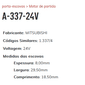 A-337 24V - PORTA ESCOVA PARTIDA MITSUBISHI/ MB ATEGO/ ONIBUS - PC