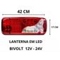 ISO225331 LE - LANTERNA TRASEIRA LED BOTINHA ESQUERDA 12/24V (EMB. COM 01 PECA- VALOR UNITARIO) - PC