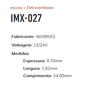 EE-IMX-027-12/24V - ESCOVA ELETRO VENT. IMOBRAS 12/ 24V ELETROVENTILADOR - JG