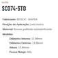 SC074-STD - BUCHA PARTIDA BOSCH/VW/FUSCA/GOL E JEEP WILLYS- 11,08 X 13,58 X 13,85 MM - PC