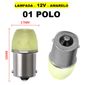 ISO14LLLT 1141 AM 12 - LAMPADA LED 12V AMBAR 1 POLO - 67/1003/1141/1156 CERAMICA (EMB. 01 PC- VALOR UNITARIO) - PC