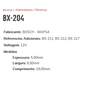 EA-BX-204-12V - ESCOVA ALTERNADOR BOSCH-WAPSA - JG