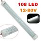 ISO14LM6931 12/24V - LUMINARIA LED TETO 12/24V C/ BOTAO ON/OFF- BCA 34X3,5CM 108 LED 10W - BASE DE ALUMINIO (EMB. 01 PC- VALOR UNITARIO) - PC