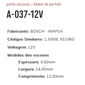 A-037-12V - PORTA ESCOVA PARTIDA ARGO/ UNO/ CRONOS - PC