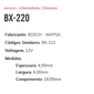 EA-BX-220 - ESCOVA ALTERNADOR BOSCH CORSA 1.0 1.4/ VECTRA/ GOLF - 4,00 X 6,00 X 18,00 MM (GA220-GA225) - JG