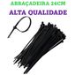ISO17AB5024 - ABRACADEIRA 24 CENTIMETRO PRETA (EMB. COM 100 PECAS - VALOR DO CENTO) - CT