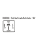 DNI0308 12V - RELE PARADA SOLICITADA 12V M. BENS/ ONIBUS/ SCANIA/ VOLVO- 5 TERM. - PC