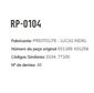 RP-0104 - REPARO PLANETARIA PRESTOLITE, JOHN DEERE, VALTRA, MERCEDES, VOLVO, VW CAMINHAO, CATERPILAR, CUMMINS (EMB. COM 01 KIT - VALOR DO KIT) - KIT RP-0104 - REPARO PLANETARIA PRESTOLITE, JOHN DEERE, VALTRA, MERCEDES, VOLVO, VW CAMINHAO, CATERPILAR, CUMMINS (EMB. COM 01 KIT - VALOR DO KIT) - KIT