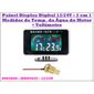 ISO65035 - 12/24V - PAINEL DIGITAL 2 EM 1- VOLT.+ TEMP. AGUA MOTOR - 12/24V - PC