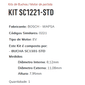 KIT SC1221-STD - KIT BUCHA PARTIDA M.BENS 180D COM MT 616/ SPRINTER/ ESTE KIT É COMPOSTO POR:   1   - BUCHA SC1101-STD/ 1 - BUCHA SC080-STD/ 1 - BUCHA SC1261-STD/ 1 - BUCHA SC3008-STD - KIT