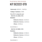 KIT SC2222-STD - KIT BUCHA PARTIDA PALIO/ SIENA/ STRADA/ UNO/ ESTE KIT É COMPOSTO POR:   1   - BUCHA SC1846-STD/ 1 - BUCHA SC3005-STD - KIT