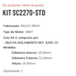 KIT SC2270-STD   - KIT BUCHA PARTIDA DELCO-REMY 38MT- VW CONSTELLATION/ ESTE KIT É COMPOSTO POR: 1     - BUCHA ROLAMENTO REF. 6205-ZZ/ 1 - BUCHA ROLAMENTO REF. 6301-2RS/ 1 - BUCHA ROLAMENTO REF. HK-1612/ 1 - BUCHA ROLAMENTO REF. HK-3012 - KIT