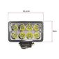 ISO224201 12/24V - FAROL LED RETANGULAR 8 LED 24W 12/24V (EMB. COM 01 PECA- VALOR UNITARIO) - PC